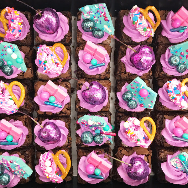 GLITTER BOMB BROWNIES
