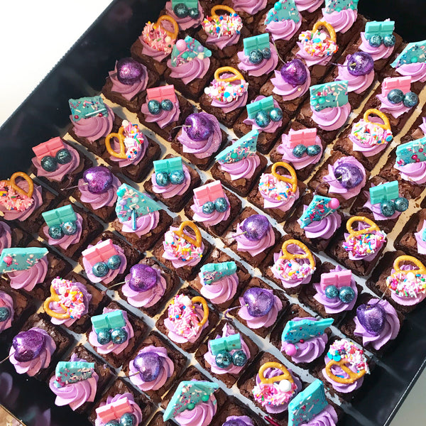 GLITTER BOMB BROWNIES