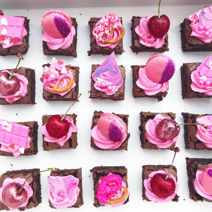 GLITTER BOMB BROWNIES